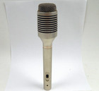 Vintage Dynamic Cardioid Microphone Silver Tested Working Unknown Make Model 