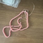 8mm Pink Pearl Finish Glass Round Beads Strand For Jewelry Making