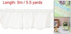 Ruffle Lace Ribbon Trim Pleated Lace Fabric Trim 5 5 Yard White
