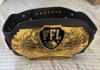 Trophy Smack Fantasy Football Champion Trophy Belt - Black 100  Leather  Gold