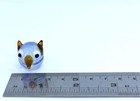 Owl Miniature Figure Animal Hand Blown Glass Art Collectible Gift Home D  cor