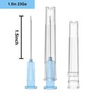 23 Gauge 1 5 Inch Needle  Individually Wrapped  100 Pcs Luer Lock 23ga 1 5in 