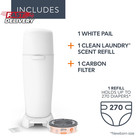 Playtex Diaper Genie Complete Pail With Built-in Odor Controlling Antimicrobial 
