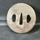Japanese Tanko Tsuba Wakizashi Sword Blade Edo Antiques Used 6 2cm