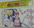 Vogart  722 Factory Sealed Floral His her Embroidery Transfer 1950s