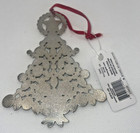 Christmas Tree Ornament L5    Embellished Star Silver Tone Metal New