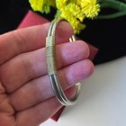 Vintage Boho Ethnic Silver Plated Copper Brass Cuff Bracelet One Size