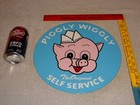 Vintage Piggly Wiggly Original Self Service Grocery Store Porcelain Metal Sign  