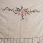 Embroidered Lace Pink Coverlet 78x101    Cottagecore Gorgeous  Vintage Bedspread