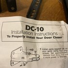 Door Closer  New  Black 