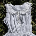 Vtg 80s   90s Victoria s Secret White 100  Cotton Teddy Made In Usa  Sz M   L