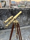 Antique Brass 18  Telescope Made Brass With Nautical Wood Tripod Stand 46 Inch