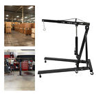 2 Ton  Folding Engine Motor Hoist Cherry Picker Shop Crane Lift Black Durable