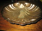 Vintage Silver Plate  Footed Shell Searving Dish  
