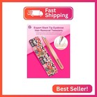 Expert Slant Tip Tweezers With Leather Case  Glamtweeler Sharp   Precision Stain