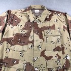 Military Jacket Adult Large Beige Chocolate Chip Desert Camo Storm Dbdu Army Vtg