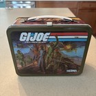 1980   s Vintage G i  Joe Lunchbox With Thermos  Very Rare White Handled Lunchbox