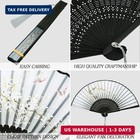 4 Pack Handheld Floral Folding Fans Hand Held Silk Bamboo Fans With Tassel Women