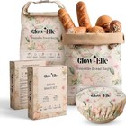 Beeswax Bread Bags For Sourdough Homemade Bread  2 Pack Xl 13 X 17 Inches