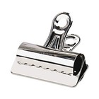 X-acto Bulldog Clips Steel 1  Capacity 3 w Nickel-plated 12 Per Box 2004lmr