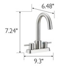 593947 Eastport Ii Contemporary Centerset Deck Mount 2-handle Faucet For Bath   