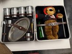 Vintage Original Trav L Bar By Ever Wear Portable Tracer Cocktail Bar Set W 6 Cu