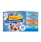 80 Cans Purina Friskies Ocean Of Delight Wet Cat Food Variety Pack  5 5 Oz Cans