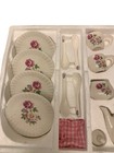 Vintage 25 Piece Miniature China Tea Set For Children With Original Box Ceramic 