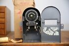 Vintage Tork Time Clock Industrial Tombstone Coffin Metal Case Single Pole Nos