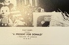 Disney Publicity Still Walt Disney Presents A Present For Donald Wdp