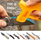 Smith s 10-second Knife   Scissor Sharpener Carbide Blades Jiff-s Fast Ship