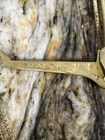 Vintage Brass Finish Jewelry Balance Scale Velvet Lining   Wooden Box India  050