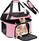 Pet Carrier Cat Travel Bag Portable Soft Sided Comfort Case Airline Approved Dog