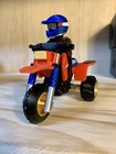 Honda Atc 250r With Paddle Tires Model   Toy With Mini Figure