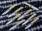 Lot Of 10 Custom Handmade 8    Skinners Knives Made From File