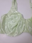 Vintage Sears Satin Caress Unlined Underwire Bra Green Chartreuse 40dd Nwt