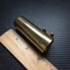 Vintage Brass Saxophone Mouthpiece Cap With Adjustable Twin-screw Ligature 3 l