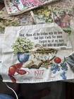Vintagecalendar Tea Towels Lot Of 8 1960-1980s Birds  Folk  art