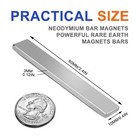 Strong Magnet Strips Heavy Duty - Rare Earth Magnets With Adhesive - Pack Of 6