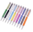 Green Crystal Gem Top Rhinestone Diamond Metal Ballpoint Ink Pen 