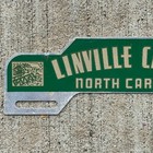 1960 Era Linville Caverns North Carolina License Plate Topper Smaltz Paint