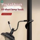 Stainless Steel Lamp Holder Hook Tent Pole Light Hanger Camping Lantern
