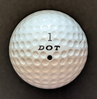 Vtg - Spalding Black Dot - Golf Ball - 100 Compression