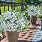 Spring Artificial Daisy Flowers Fake Plants For Outdoor Outside Decor  12 White