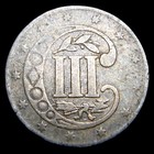 1857 Silver Three Cent Piece 3cp ----nice Type Coin ----  905k