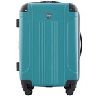 Travelers Club Chicago Hardside Expandable Spinner Luggage  Teal  20  Carry-on 