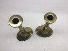 Antique 19th Century Harrison Patent Pair Of Telescopic Brass Candlesticks