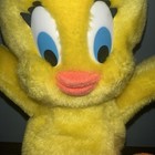 Vintage 1971 Tweety Bird Stuffed Plush Doll Looney Tunes Warner Bros Mighty Star