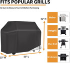 Grill Cover  Bbq Cover 55 Inch waterproof Bbq Grill Cover fade Resistant Gas Gri