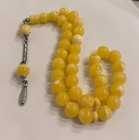 Beirut Amber Butterscotch Phenolic Resin Prayer Beads Misbaha Tasbih Round 12x12